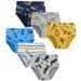 6 Pack Boys Underwear Soft Cotton Briefs Dinosaur Baby Toddler Kids Underwear Sizes 3-10