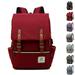 Vintage Backpack Travel Laptop Backpack with usb Charging Port for Women & Men College Backpack Fits 15.6 Inch Laptop (Red)