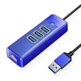 ORICO USB HUB for Laptop 5Gbps USB 3.0 HUB with USB C Ports & RJ45 Portable USB Splitter