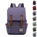 Vintage Backpack Travel Laptop Backpack with usb Charging Port for Women & Men College Backpack Fits 15.6 Inch Laptop (Violet)