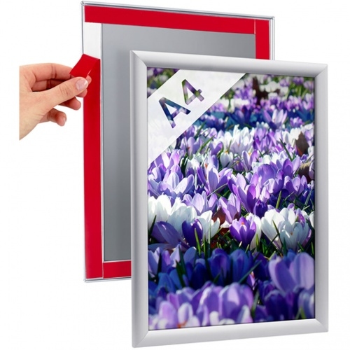 Klapprahmen, DIN A4, Aluminium, rückseitig klebend - 240x327 mm Image