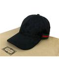 Gucci Accessories | Authentic Gucci Gg Monogram With Web Canvas Baseball Cap Hat Black Size M Nwot | Color: Black | Size: Os