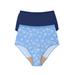 Plus Size Women's Cotton Incontinence Brief 2-Pack by Comfort Choice in Stamped Floral Pack (Size 11)