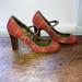 J. Crew Shoes | J Crew Plaid Mary Jane Pumps 6 | Color: Orange/Red | Size: 6