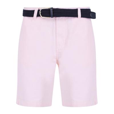 Shorts Kamdi Cotton Chino Shorts with Woven Belt in Pink Oxford / M - Tokyo Laundry