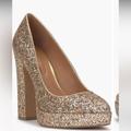 Jessica Simpson Shoes | Jessica Simpson Glynis Platform Pump (Party Gold) | Color: Gold | Size: 7.5