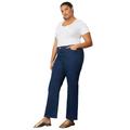 Plus Size Women's June Fit Boyfriend Jeans by June+Vie in Medium Blue (Size 14 W)