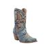 Women's Ya'Ll Need Dolly Mid Calf Boot by Dan Post in Blue (Size 6 1/2 M)