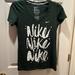 Nike Tops | 4/$25 Nike Slim Fit V Neck T-Shirt. | Color: Green/White | Size: S