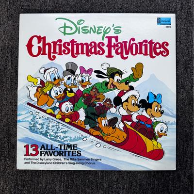 Disney Media | Disney’s Christmas Favorites Songs Mickey Lp Vinyl Album Disneyland Records 2506 | Color: Red/White | Size: Os