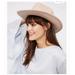 Free People Accessories | New! Free People Clean Slate Blush Pink Felt Hat Fedora Womens Os | Color: Cream | Size: Os