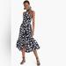 J. Crew Dresses | J. Crew Navy Silk Sarong Dress | Color: Blue/White | Size: 2