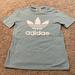 Adidas Tops | Adidas Fitted Short Sleeve Tshirt | Color: Blue | Size: M