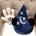 Disney Costumes | Bq Disney Parks Mickey Mouse Fantasia Hat Sorcerer Wizard White Glove Plush Hand | Color: Blue/White | Size: Osb