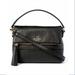 Kate Spade Bags | Kate Spade Black Mini Carmen Southport Avenue Leather Fold-Over Crossbody Bag | Color: Black/Gold | Size: Os