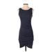 Leith Casual Dress - Bodycon: Gray Marled Dresses - Women's Size Small