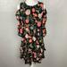 Kate Spade Dresses | Kate Spade New York Blossom Cold Shoulder Mini Dress Size 4 | Color: Black/Pink | Size: 4