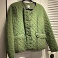 J. Crew Jackets & Coats | Excellent Pre-Loved Condition. Jcrew Green Diamond Quilted Jacket Sz 10. P2p 21’ | Color: Green | Size: L