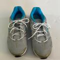 Nike Shoes | Nike Silver Blue Tennis Shoes Sneakers Size 8 | Color: Blue/Silver | Size: 8