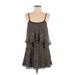 Lovers + Friends Cocktail Dress - Popover: Brown Tortoise Dresses - Women's Size Small