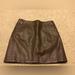 Free People Skirts | Free People Brown Faux Leather Skirt Sz 6 Euc | Color: Brown | Size: 6
