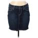Denizen from Levi's Denim Skirt: Blue Print Bottoms - Women's Size 8