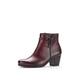 Gabor Women Ankle Boots, Ladies Ankle boots,removable insole,low boots,half boots,bootie,ankle high,zipper,Red (bordeaux) / 25,38 EU / 5 UK