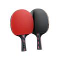 Kisangel 2pcs 5 Table Tennis Racket Table Tennis Paddle Carbon Fiber Pong Paddle Pong Bat Equipment Truning Red Pong Paddles Table Tennis Bat Rubber The Red Table Tennis Bats Set Bamboo