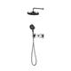 Shower Mixer Taps Wall Mounted Shower Head and Hose Set Bathroom Concealed Shower Tap System Chrome lofty ambition
