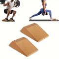 AHA Lifestyles Squat Wedge Blocks - 2 Pack with Bag - Non Slip Professional Squat Ramp for Heel Elevated Squats, Stretching, Calf Raise Platform, Slant Board Trainer for Fitness - Pushup,