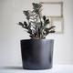 Willowy 12 Inch Large Plant Pot - Black - Large Ceramic Indoor Planter Pot, Large Black Planter, Modern Planter, 12 Inch Pots for Plants, Outdoor Tree Pot, Black Flower Pot, 12 Inch Flower Pot