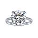 IMOLOVE Moissanite Solitaire Engagement Ring for Women, Women's Engagement Rings Moissanite Promise Rings 1CT D Color VVS1 Clarity Wedding band 925 Sterling Silver with 18K Gold Plated, 10.5,