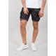 Shorts ALPHA INDUSTRIES "ALPHA Men - Crew Short Camo" Gr. 38, Normalgrößen, schwarz (black camo) Herren Hosen Shorts