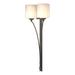 Hubbardton Forge Formae 2 - Light Dimmable Wallchiere Glass in White/Brown | Wayfair 204672-20-ZX169