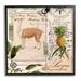 Stupell Industries Az-327-Framed Vintage Antelope Postcard Print Canvas in Brown | 24 H x 24 W x 1.5 D in | Wayfair az-327_fr_24x24