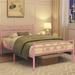 17 Stories Brandee Standard Bed Metal in Pink/Black | 35 H x 41 W x 83 D in | Wayfair 74193C2F845C46BF8B46389E71C58A38