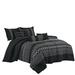 Union Rustic Koophyr Microfiber 7 Piece Comforter Set Microfiber in Black | Queen Comforter + 6 Additional Pieces | Wayfair
