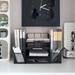 Inbox Zero Marbut Metal Desk Organizer Metal in Black | 9.84 H x 17.13 W x 12.2 D in | Wayfair 3250AFC1F56C4B84B0D441BFD0735920