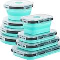 Prep & Savour Demler Food Storage Container - Set of 8 Silicone in Blue | 2.95 H x 5.3 W x 8.5 D in | Wayfair BC36BF73C8D34991A52FEA9D354E4E23