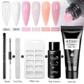 Mtssii-Kit de Verhéritage à Ongles Gel UV Construction Rapide Gel Dur Clip Acrylique Blanc Nude