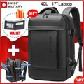 SWISS MILITARY-Sac à dos d'affaires pour hommes sac USB extensible grand sac étanche pour