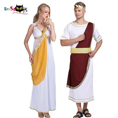 Robe de déesse grecque pour femmes et hommes Cosplay Robe de chevalier romain costume d'halloween