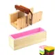 Kit de moules en silicone Regina moule rectangulaire en bois grattoir droit ondulé en acier