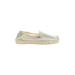 Soludos Flats: Slip-on Platform Bohemian Gray Solid Shoes - Women's Size 11 - Almond Toe
