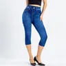 2023 Leggings con stampa Denim da donna Leggings Slim alla moda Leggings in Jeans finti Leggins
