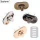 Mini Oval Twist Lock Turn Locks Metall verschluss Schnalle für DIY hand gefertigte Tasche Geldbörse