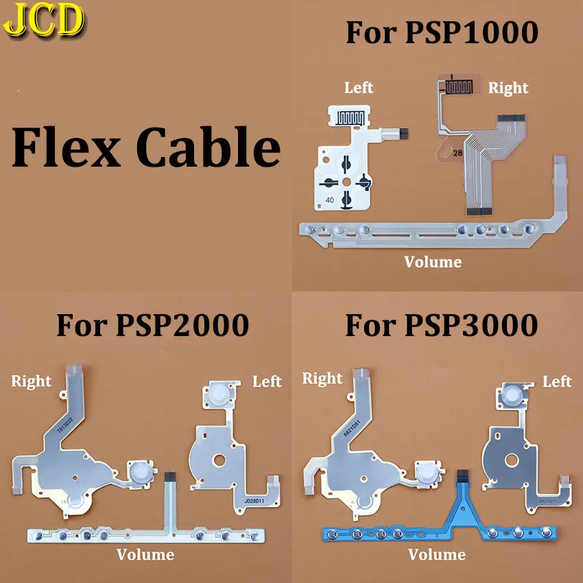 Für PSP 3000 2000 1000 Richtung Kreuz Taste Links Taste Lautstärke Rechts Tastatur Band Draht Für PSP 2000 PSP 3000 PSP 1000 Flex Kabel Image