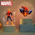 Wunder Rächer Spider-Man Cartoon Peripherie Kapitän Amerika personal isierte kreative Nachtlicht