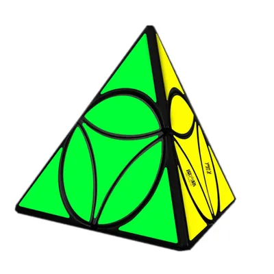 QiYi Münze Pyraminx Magic Speed Cube Stickerless Professionelle Zappeln Spielzeug QiYi Münze Image