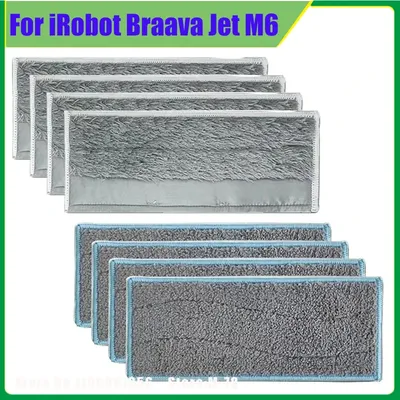 Mopp Für iRobot Braava Jet M6 Waschbar Mopp Tücher Lumpen Pads Zubehör Roboter Staubsauger Trocken Image